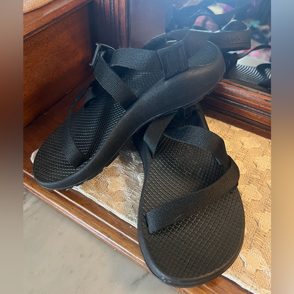 CHACO‎ Classic Z/1 Nylon Strap Outdoor Hiking Sandals Black Women's Size 6 GUC